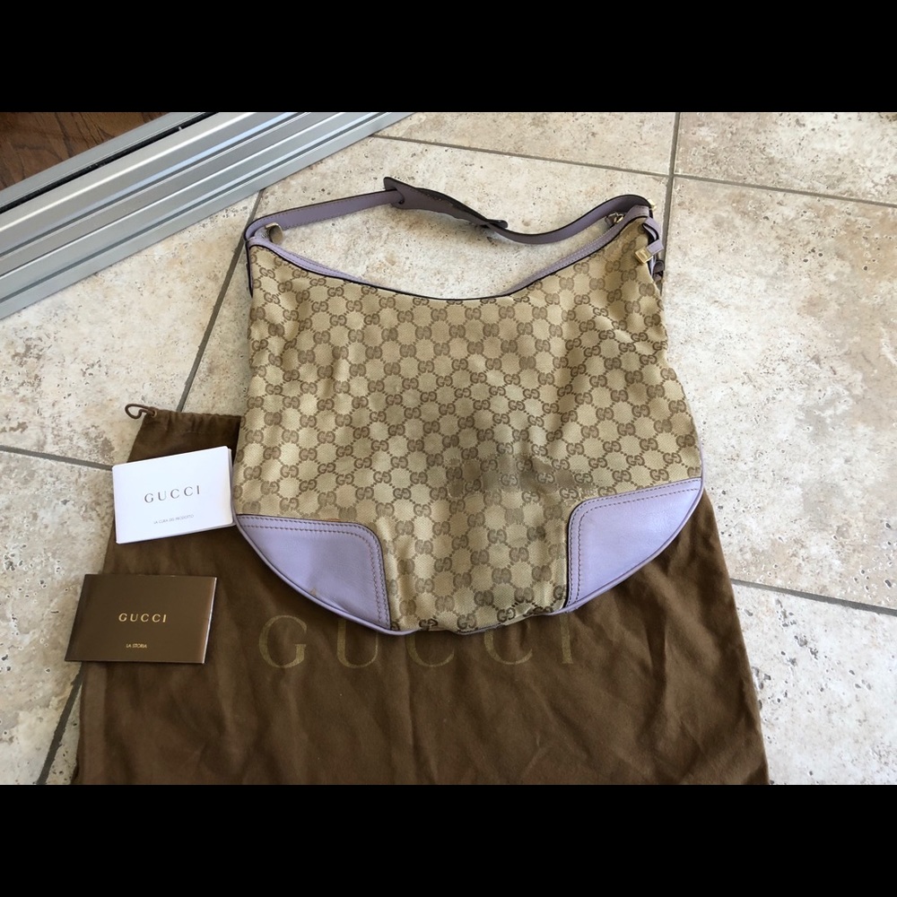 Authentic Rare Gucci Monogram Shoulder Purse - image 3
